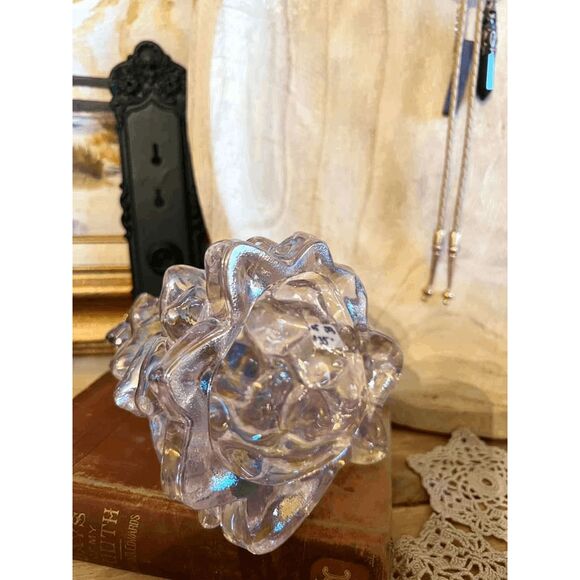 Vintage Mosser Glass Carnival Tuscan Pink Glass Christmas Tree – 8 Inch - Picture 2 of 4